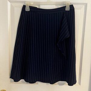 NWT Banana Republic Navy and White Striped Formal Skirt